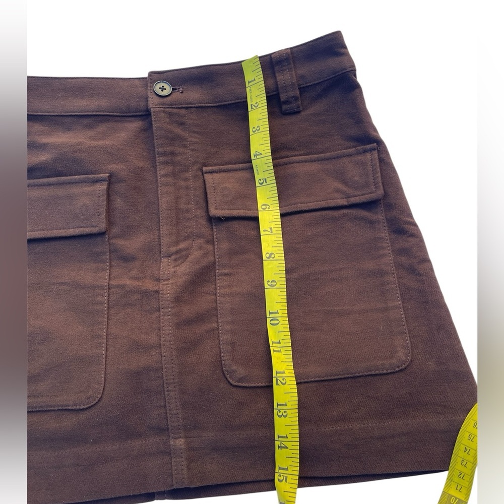 Madewell Dark Brown Mini Skirt size 2 - Picture 4 of 10